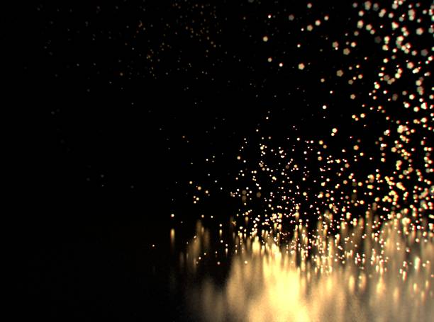 istock Glitter lights or sparks background. Gold and black. De-focused, bokeh 669053406