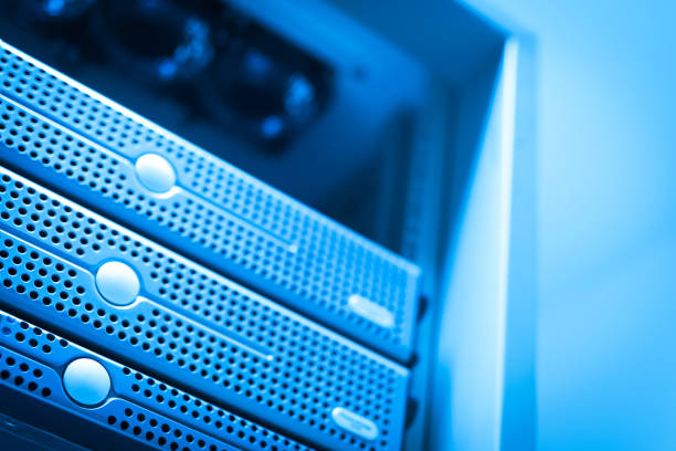 istock Network servers in data room Domestic Room 669056808