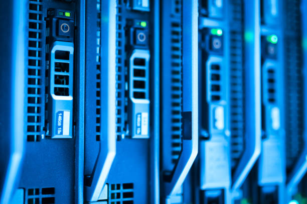 istock Network servers in data room Domestic Room 669056860