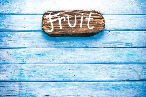 istock Signboard on blue wood background 669067504