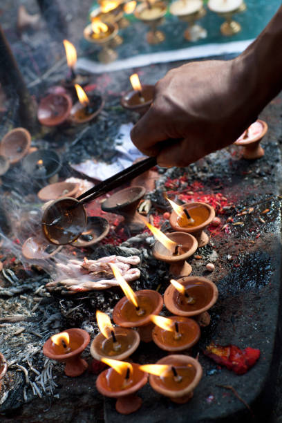 istock Candles in Dakshinkali Temple in Pharping, Nepal 669067684