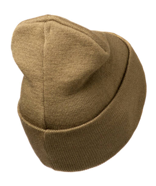 istock hat isolated on white background .knitted hat .brown hat 669073916