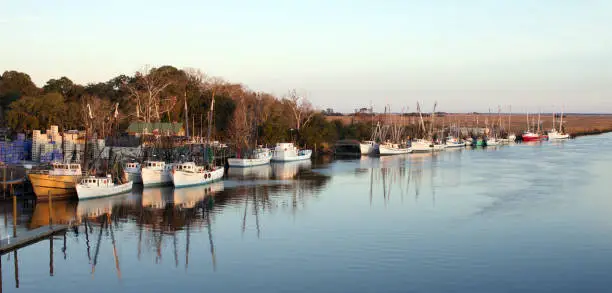 Shrimp Boats in Darien, GA