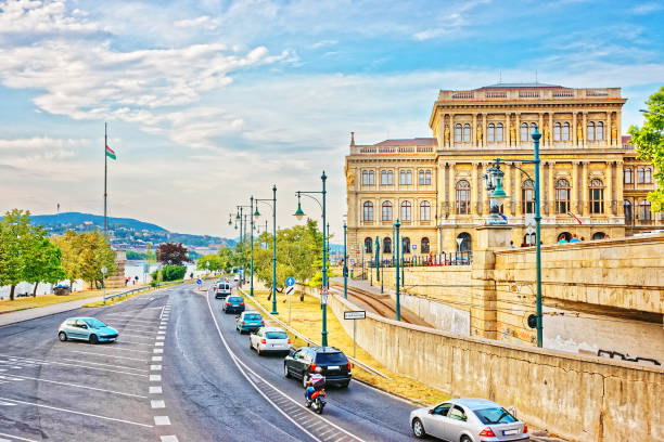 Budapest, Hungary - August 31, 2012: Hungarian Academy of Sciences in Budapest, Hungary
