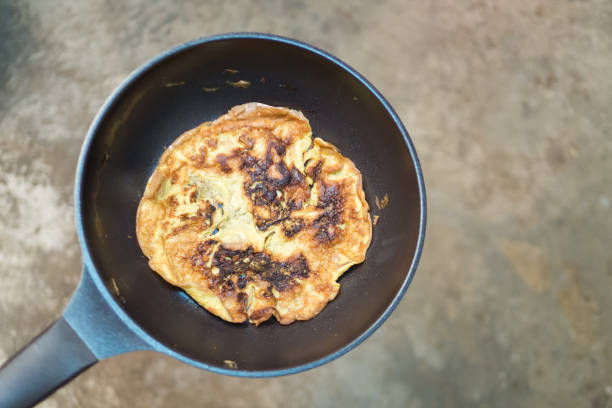 istock Omelet in a pan cooking easy prepare to serve 669080790