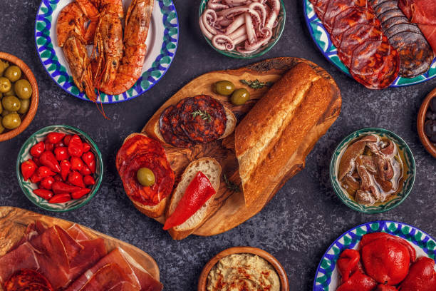 istock Typical Spanish concept of tapas. 669080846