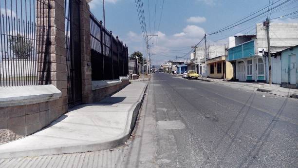 istock Empty rural street mid morning Quetzaltenango 669084626
