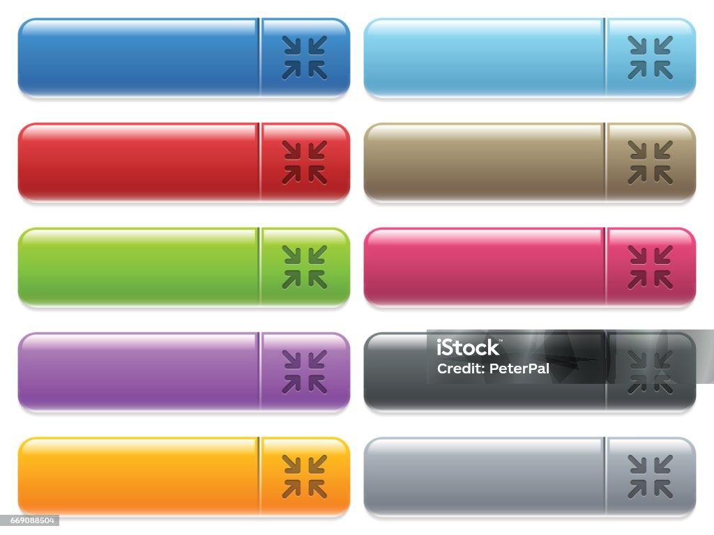 Minimize Button Examples Minimize Menu Button Set Stock Illustration - Download Image Now ...