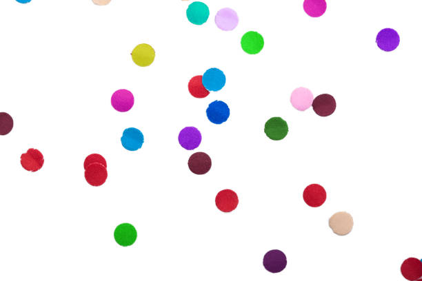 istock Colorful Confetti in front on isolated White Background with clipping path 669097678