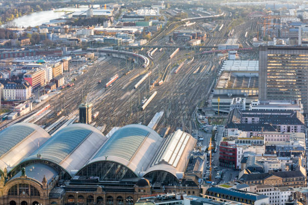 istock Central Station and Skyscraper in Frankfurt, Germany 669097850