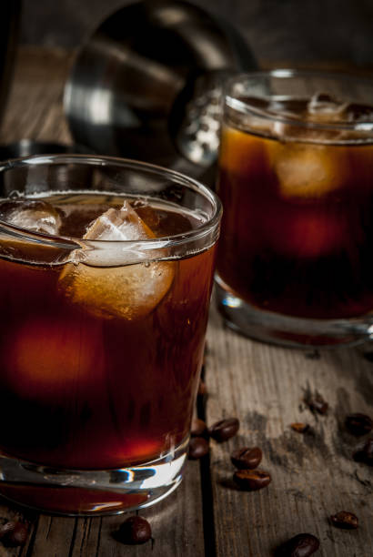 istock Black Russian cocktail with vodka and coffee liquor 669105794