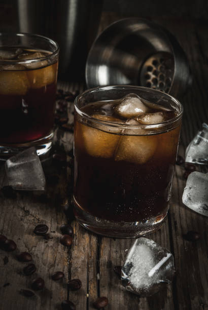 istock Black Russian cocktail with vodka and coffee liquor 669105968
