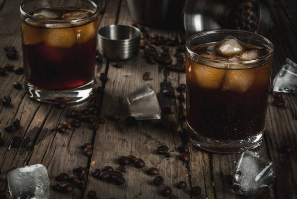 istock Black Russian cocktail with vodka and coffee liquor 669106018
