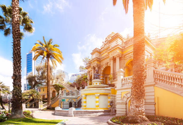 Urban park in Santiago, Chile