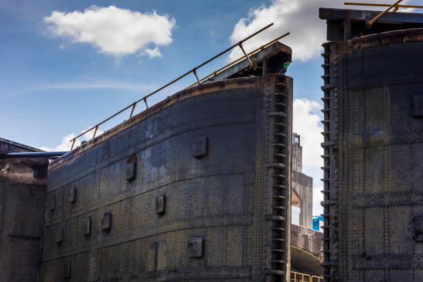 istock On the Pacific Ocean side, a view of the doors while their closing, which constitues the Panama Canal Water lock system. 669118248