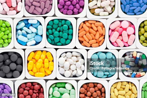 Assorted Pills Stock Photo - Download Image Now - Pill, Capsule - Medicine, Variation