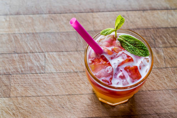 istock Mai Tai Cocktail with mint leaves and ice. 669128278