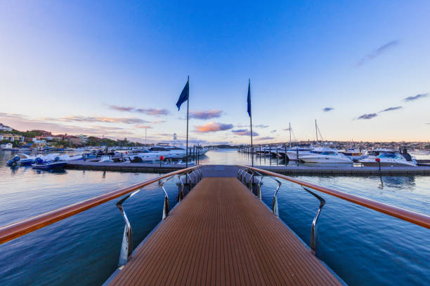 istock Sunset at the luxury pier 669131678