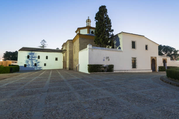 monasterio de santa maría en la rábida,andalucía,españa - huelva province fotografías e imágenes de stock