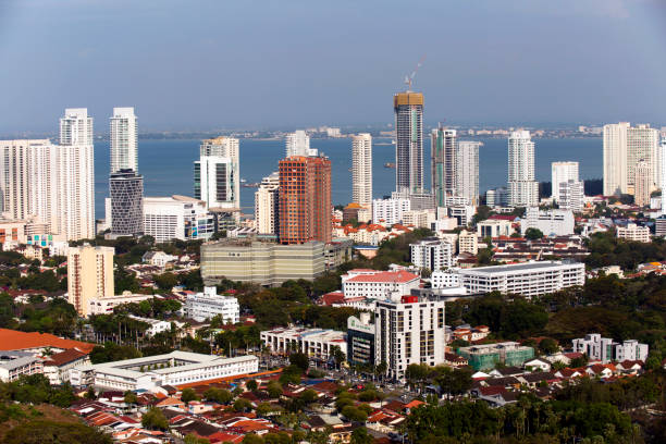 istock Georgetown Penang Island Malaysia Cityscape Skyline 669134942