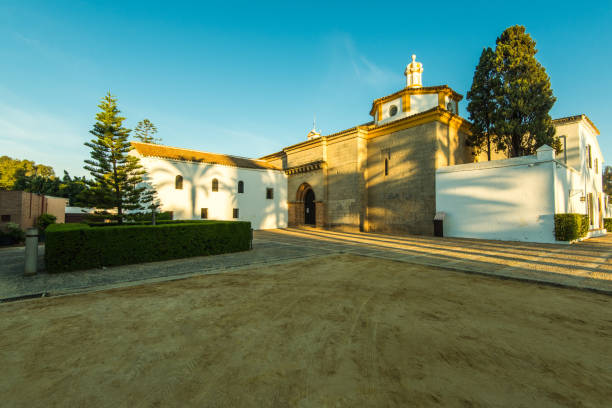 monasterio de santa maría en la rábida,andalucía,españa - huelva province fotografías e imágenes de stock