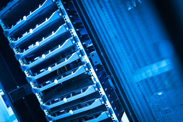 istock Network servers in data room Domestic Room 669160694