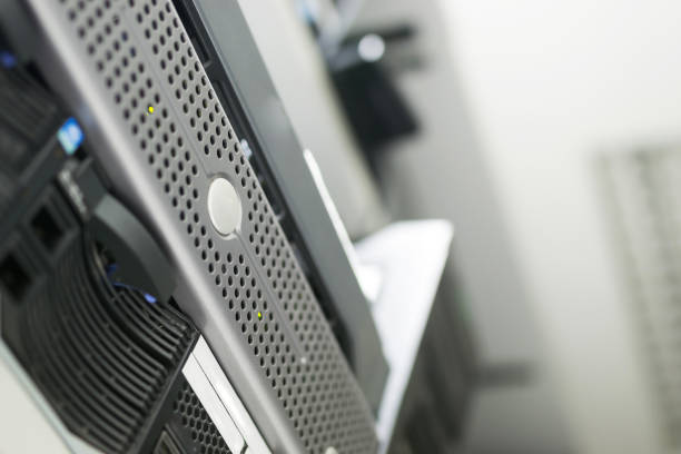 istock Network servers in data room Domestic Room 669163936