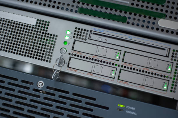 istock Network servers in data room Domestic Room 669173450