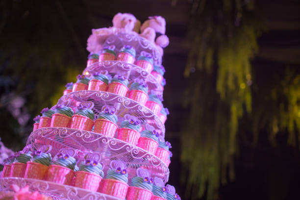 beautiful cup cake for wedding celebration