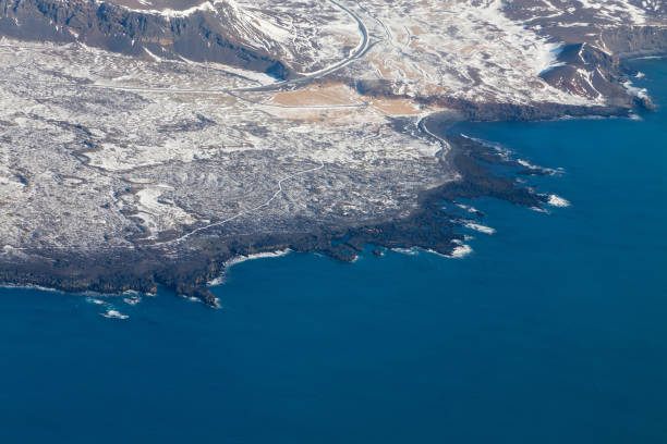 istock Aerial view Iceland landscape seacoast 669180698