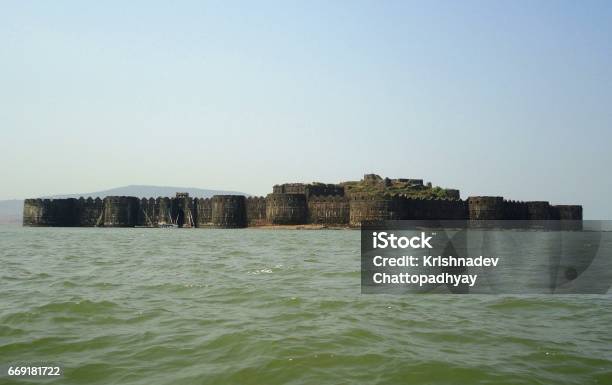 Boat View Of Murud Janjira Stock Photo - Download Image Now - Ancient, Architecture, Backgrounds
