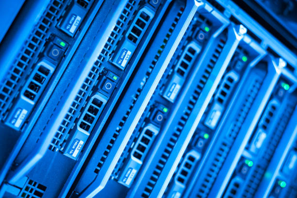istock Network servers in data room Domestic Room 669197098
