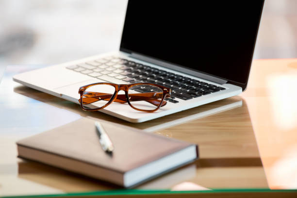 istock Designer's working place at the cafe 669197480