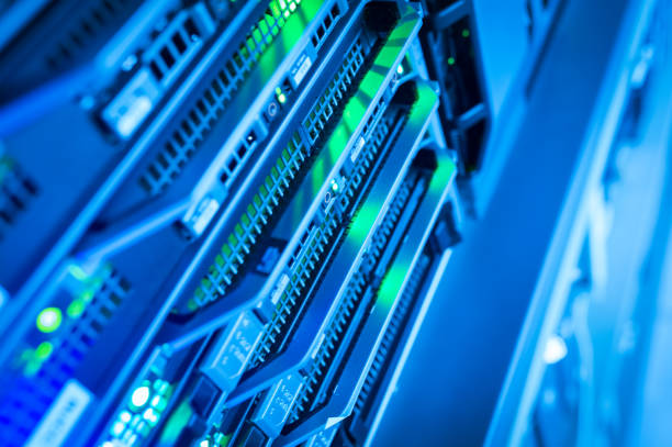 istock Network servers in data room Domestic Room 669200172