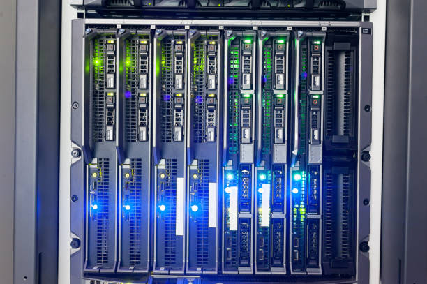 istock Network servers in data room Domestic Room 669203184