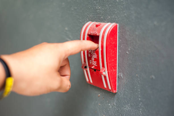 istock Fire Alarm near door fire 669206982