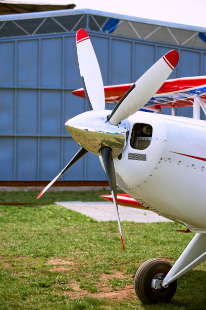 istock Sports airplane ready for flight on a sunny day. 669210584