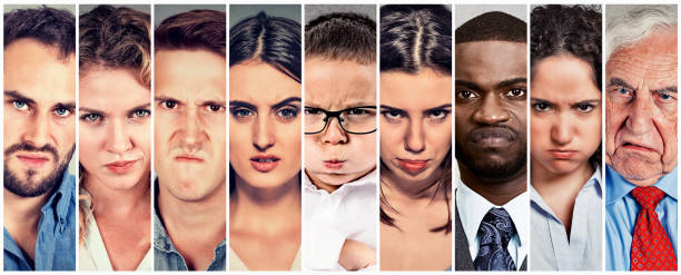 istock Angry grumpy people men and women 669213622
