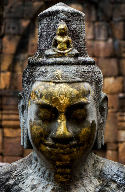 istock Face of Shiva sculpture 669213710