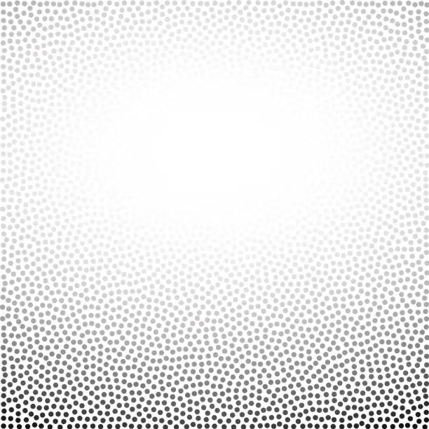 Vector illustration of chaotic dots halftone background