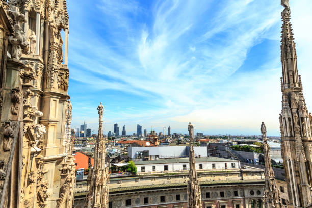 istock View from Duomo roof in Milan 669236890