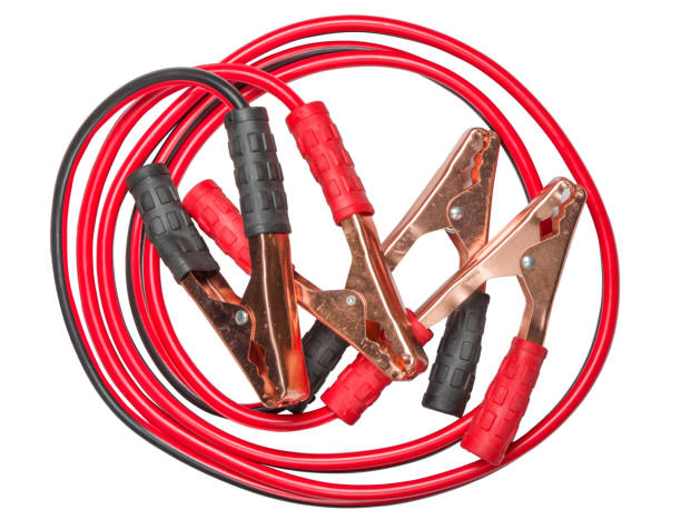 istock Motor car's starter cable isolated on white background 669246760
