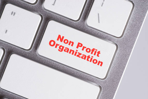 "некоммерческая организация" красные слова на белой клавиатуре - онлайн, образование и бизнес-концепция - red buttons стоковые фото и изображения