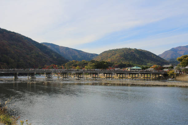 istock Arashiyama Bridge in Kyoto , Japan 669264016