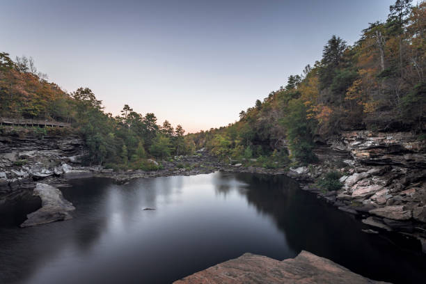 istock Dry waterfall with autumn colors 669266590