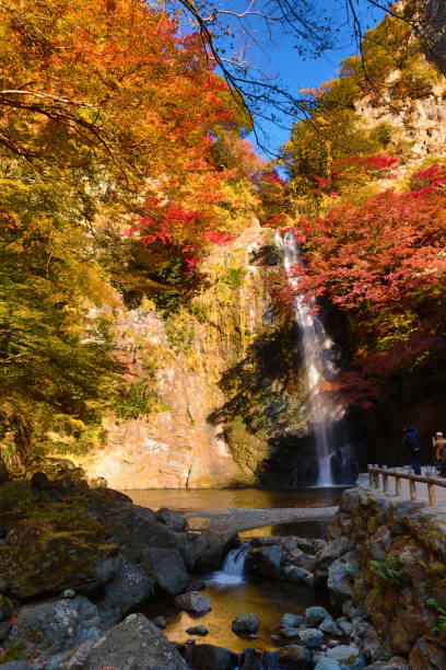 istock Minoh waterfall in autumn, Osaka, Japan 669266718