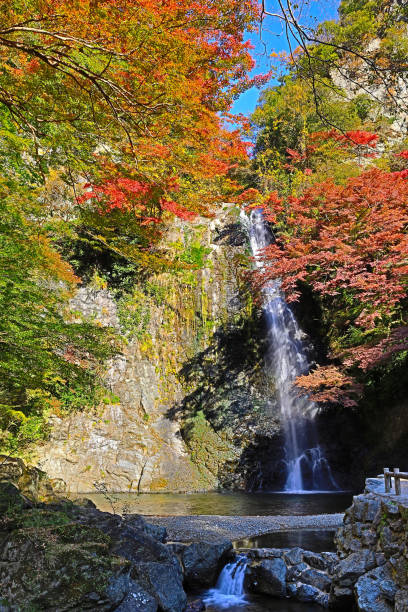 istock Minoh waterfall in autumn, Osaka, Japan 669267074