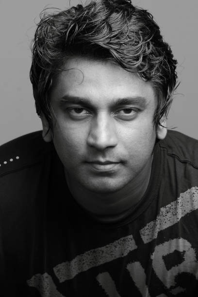istock Black and white portrait of a young man 669284812