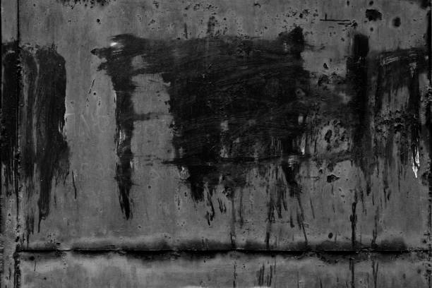 istock Metal texture with scratches and cracks 669306534