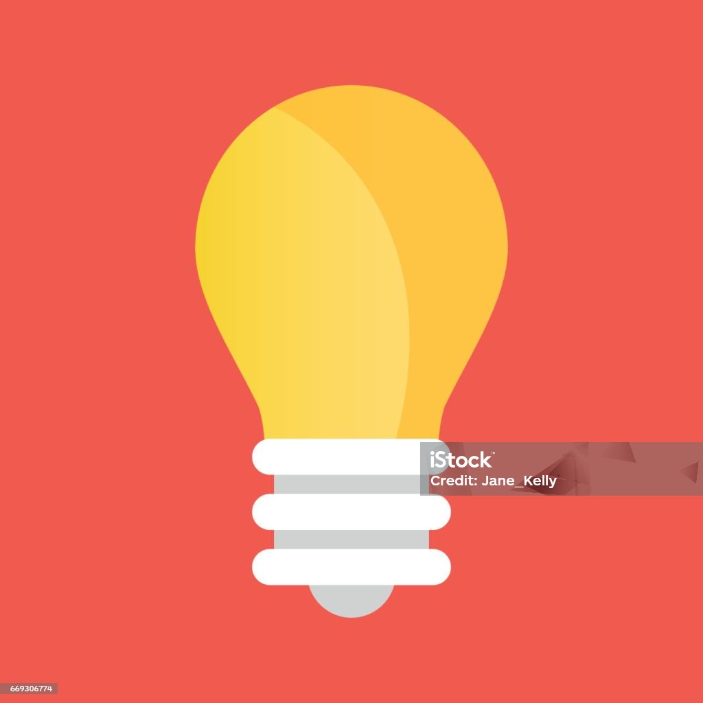 Vector light bulb icon. Lightbulb icon Light Bulb stock vector